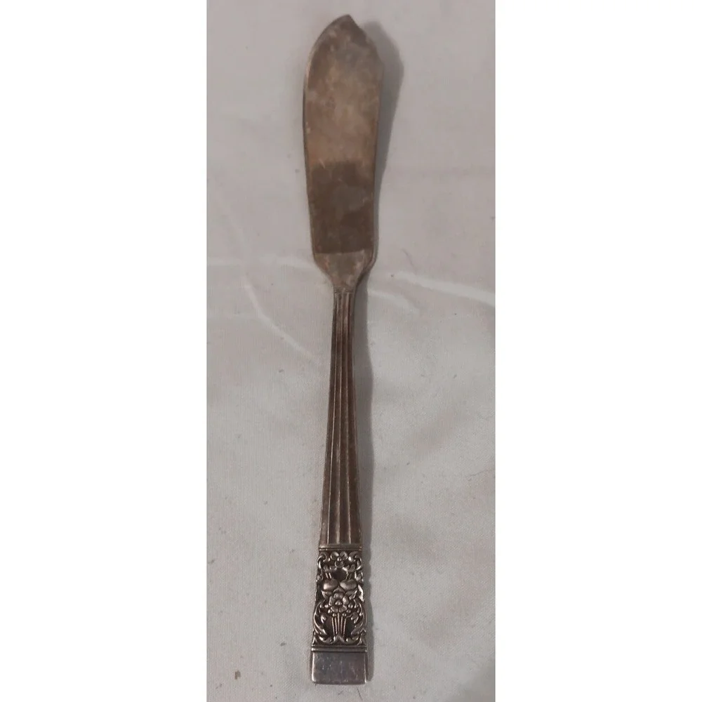 Vintage Oneida Community Replacement Butter Knife Silver Plate Coronation‎ READ